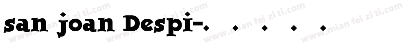 san joan Despi字体转换